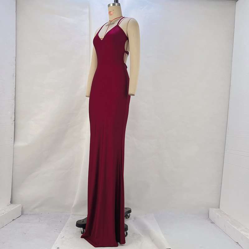 Elegant Spaghetti Strap Gown image 4