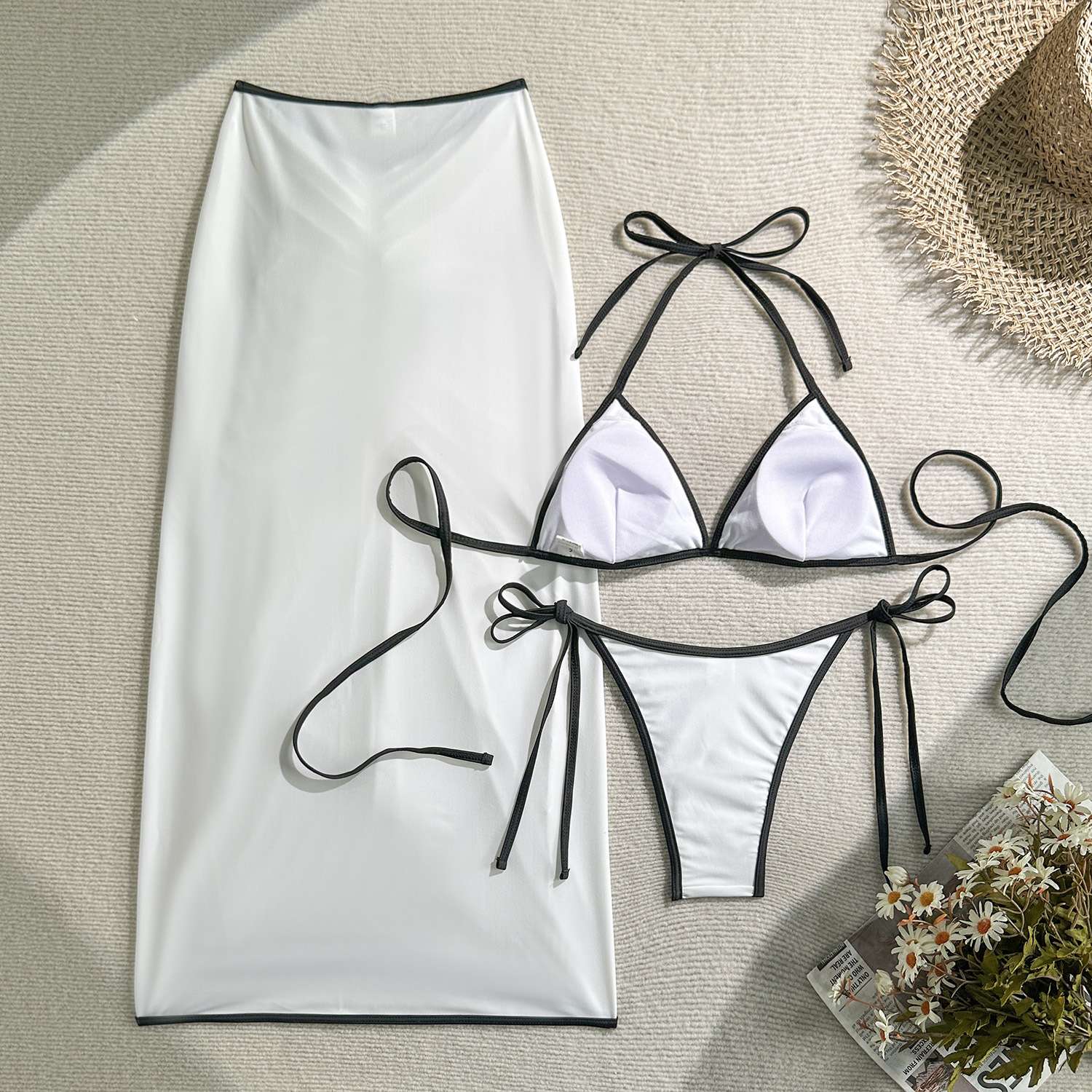Bikini Set with Matching Wrap Skirt image 6