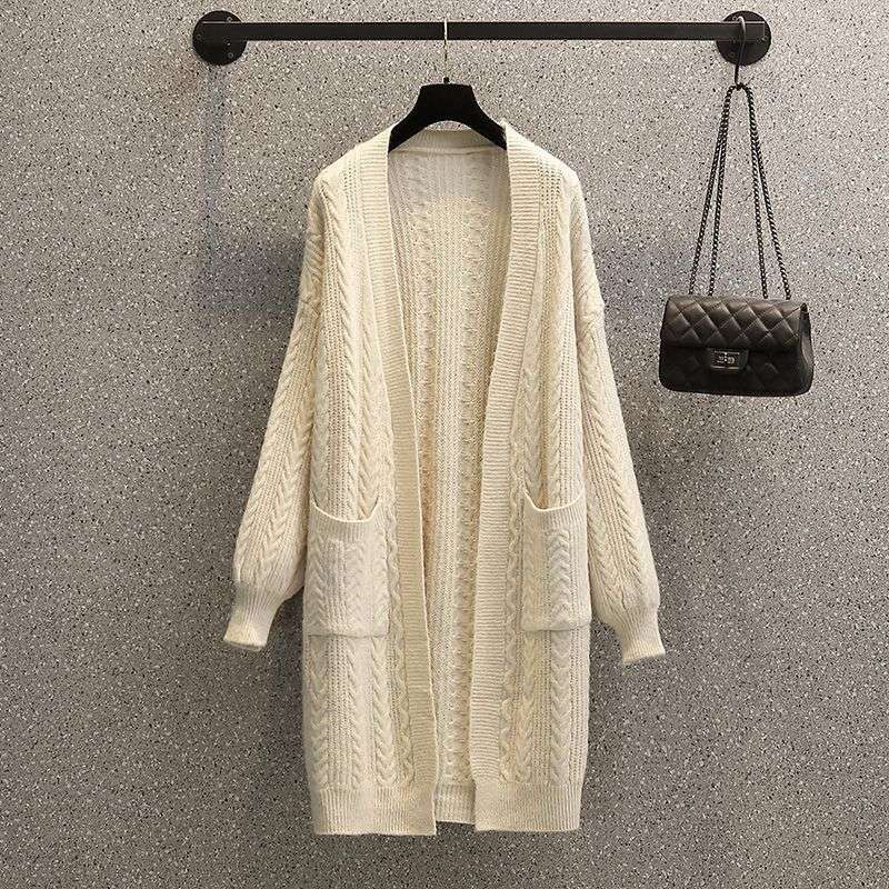 Cozy Cable Knit Long Cardigan image 4