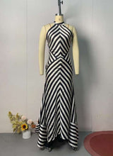 Geometric Striped Maxi Dress image 6