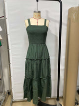 Smocked Maxi Dress with Ruffle Details image 4