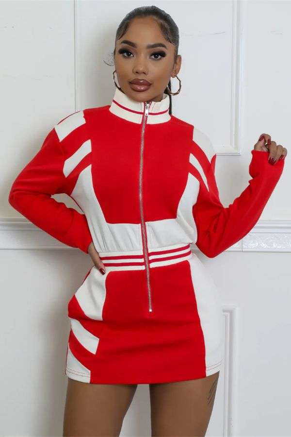 Glimering Mirage Dress - L, Red image