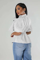Satin Elegance Bow-Tie Blouse image 1