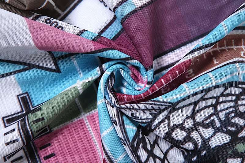 Geometric Print Crop Top High Waist Pant image 7