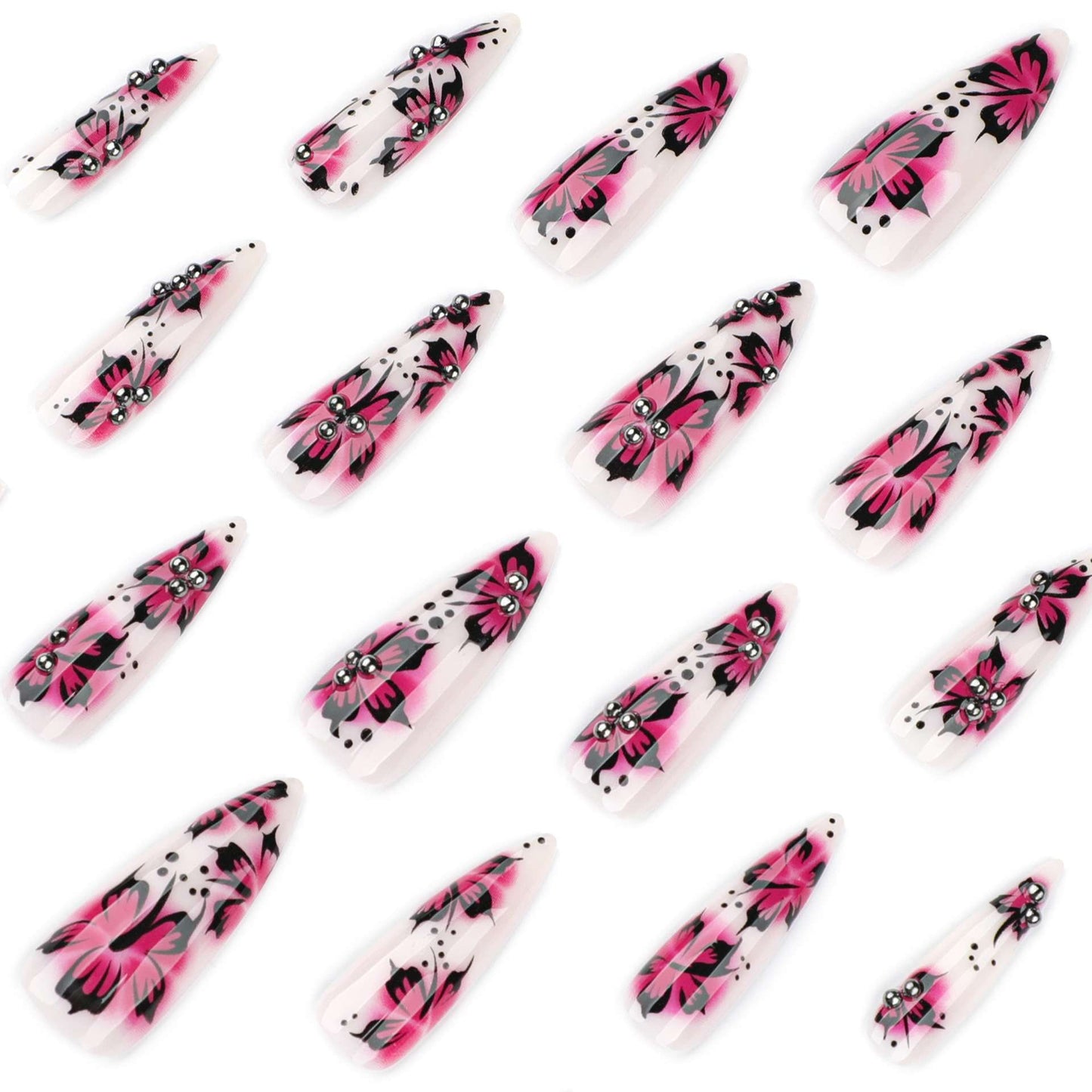 Elegant Butterfly Nail Art image 2