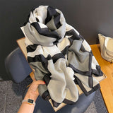 Striped Pattern Fashion Winter Scarves Shawls image 2