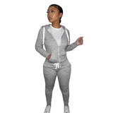 Hooded Coat and Pants Jogging Suit image 1