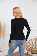 Solid Deep U Neckline Top image 4