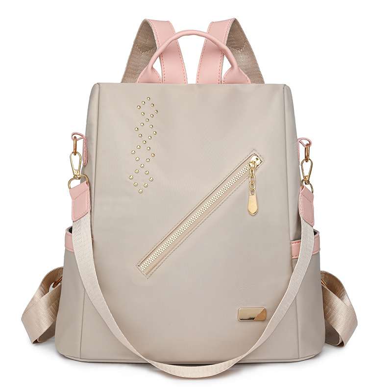 Casual Multifunctional Tote Bag Travel Bag - Free Size, Dark Beige image