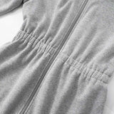 Casual Zipper Hooded Mini Dress image 9
