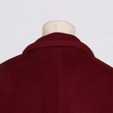 Long Blazer Coat With Belt image 9