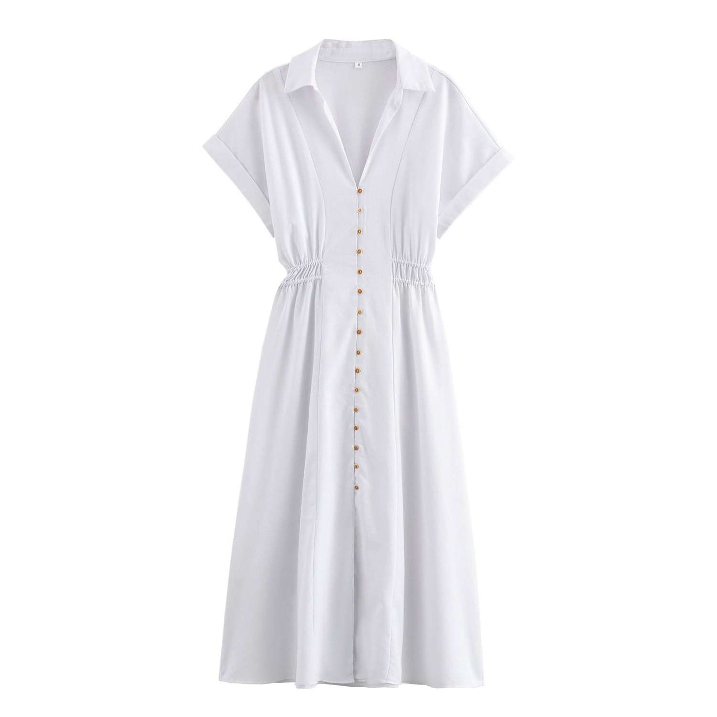 Button-Down Midi Shirt Dress image 2