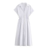 Button-Down Midi Shirt Dress image 2