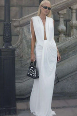 Elegant Draped Maxi Dress image 1
