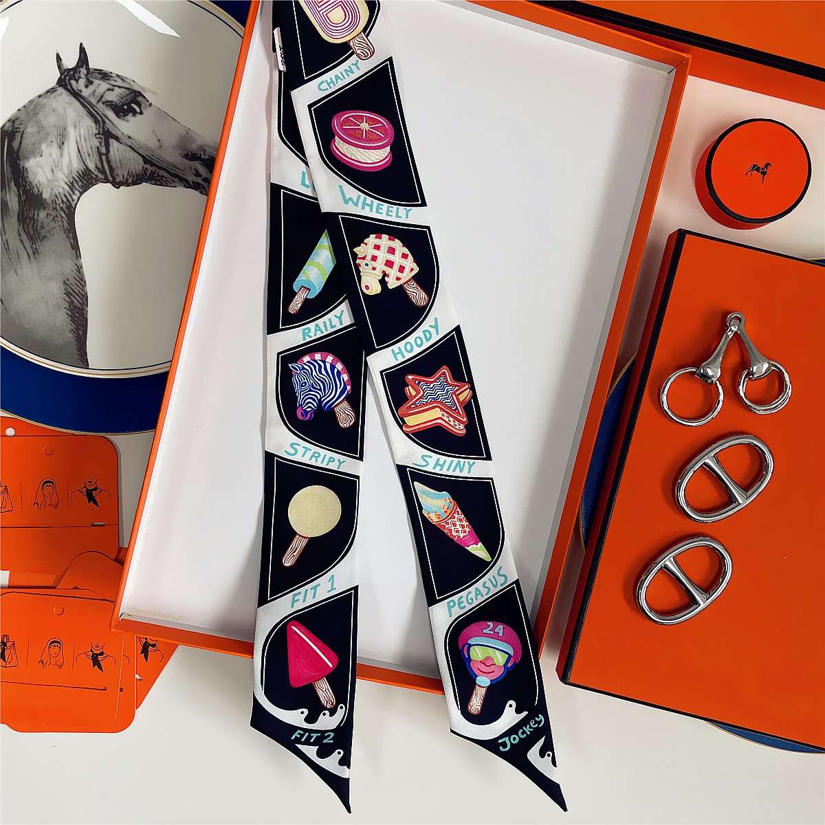 Tie Dye Pattern Luxury Scarf image 4