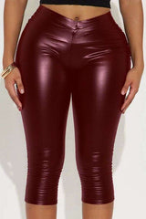 High-Waisted Cropped Pants image 0