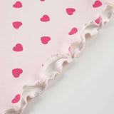 Heart-Print Ribbed Pajama Set image 7