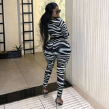 Striped Cut-Out Bodycon Set image 3