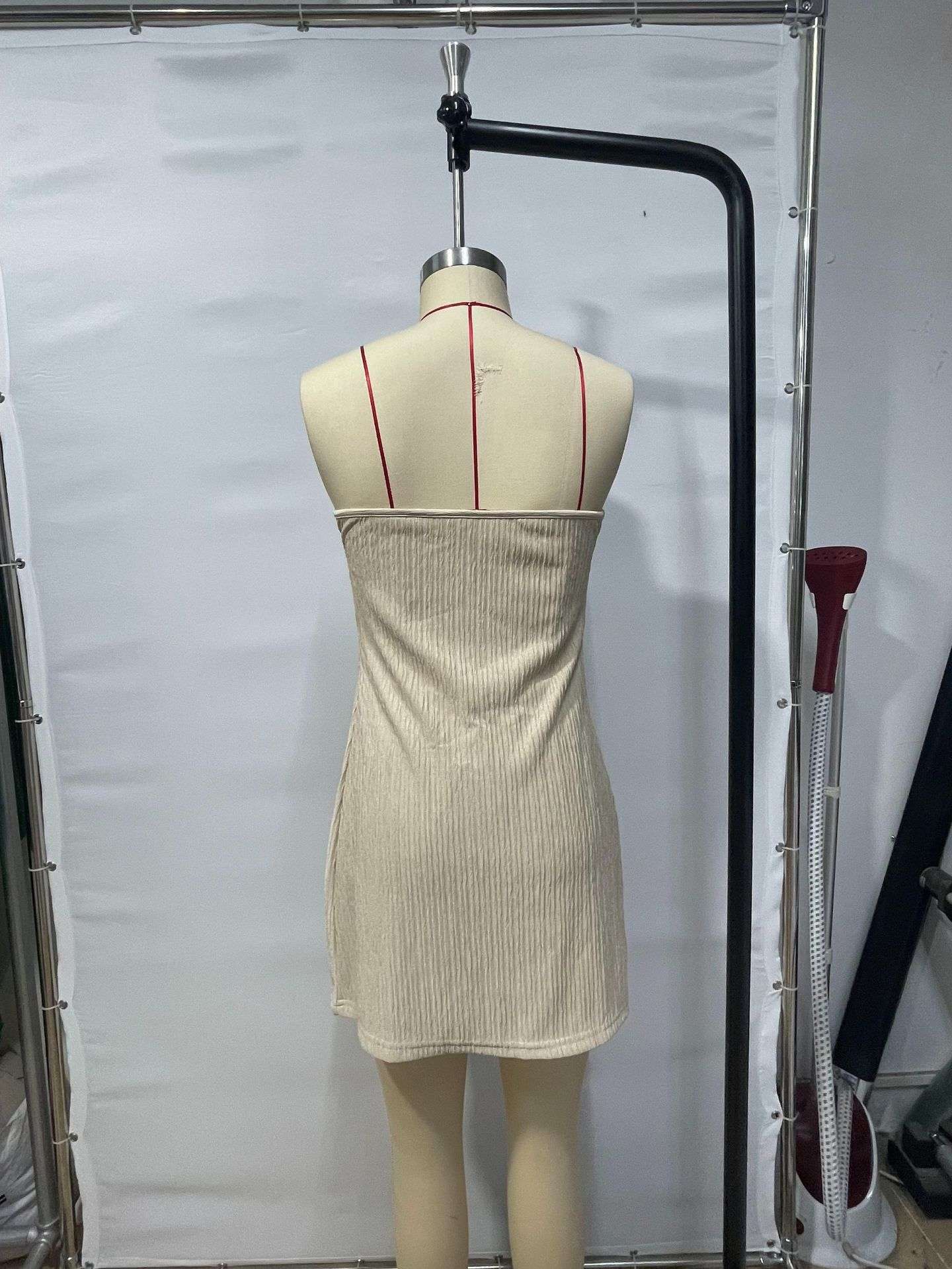 Textured Strapless Top and Shorts Set image 5