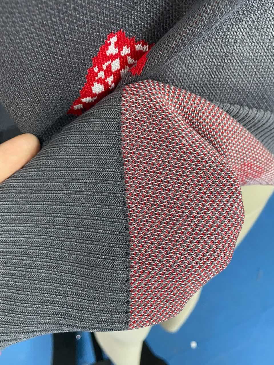 Knit Sweater with Mushroom Pattern image 7